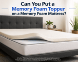 Memory form topper on memory form mattress, extra soft layer for pressure relief.
