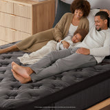 Inofia 12 &14 Inch Hybrid Gel Memory Foam & Pocket Springs Mattress, Black