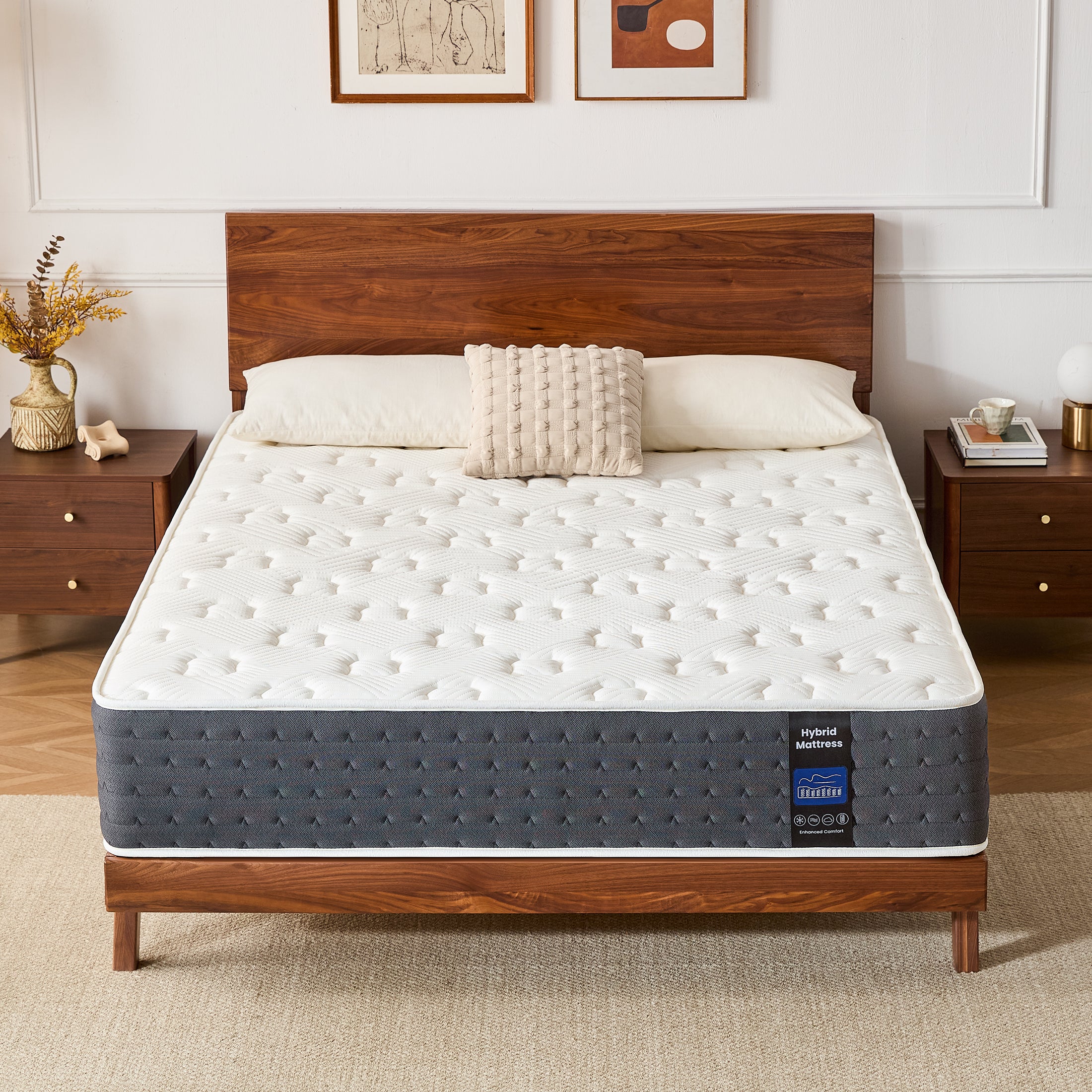 Inofia 10" & 11" Original Comfort Cooling Memory Foam Hybrid Marress