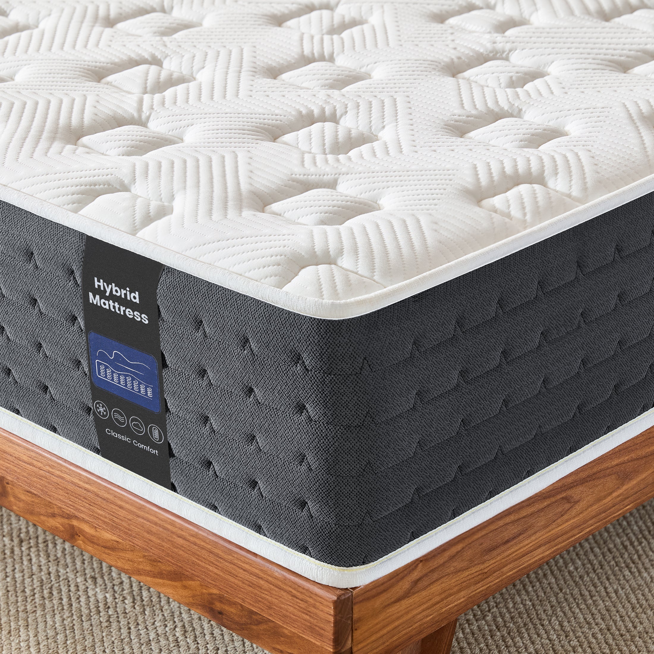 Inofia 10" & 11" Original Comfort Cooling Memory Foam Hybrid Marress