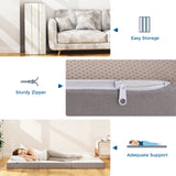 Inofia 5 Inch Trifold Memory Foam Mattress with Ultra-Soft Removable Cover - for Camping, Guest, and Floor Foldable Bed