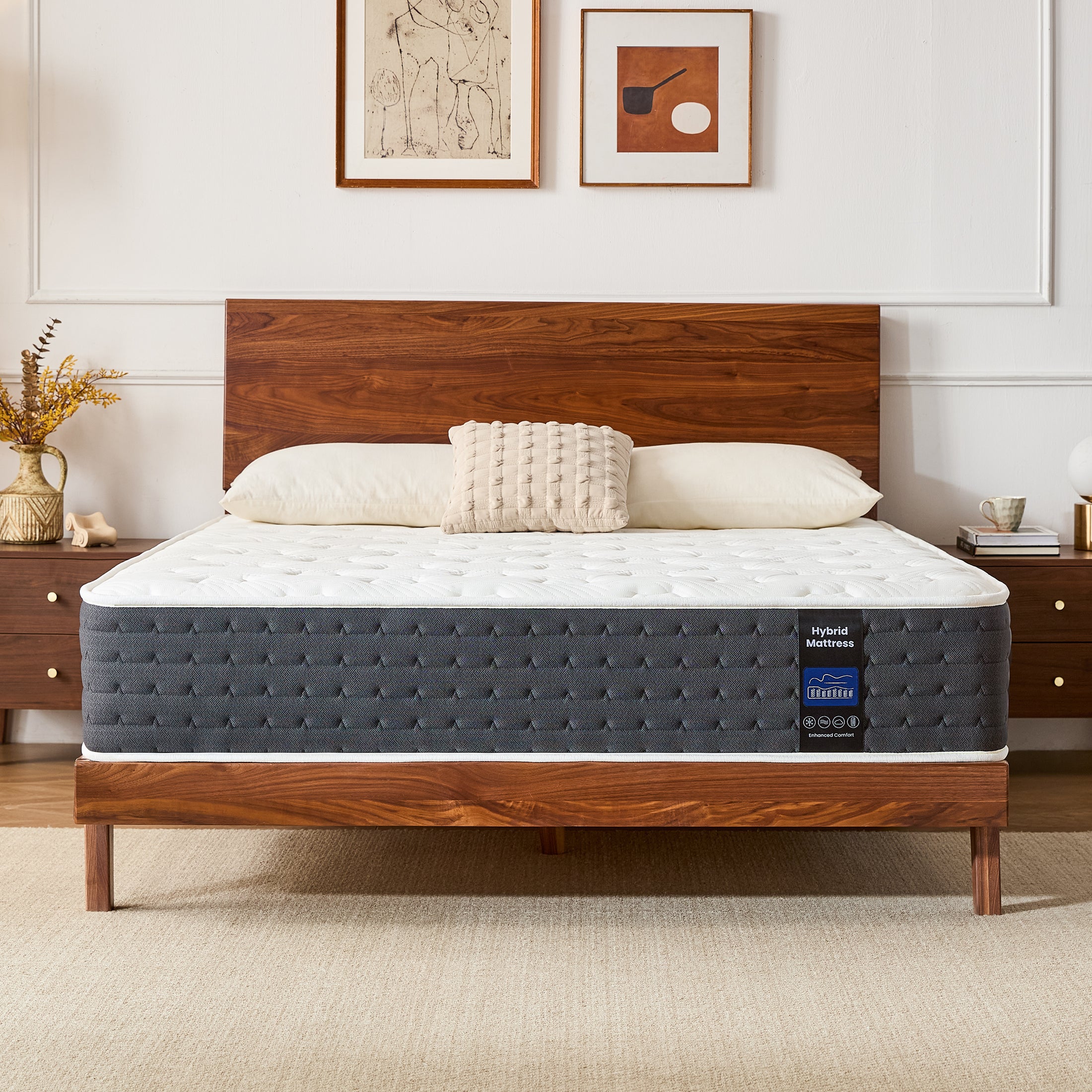 Inofia 10" & 11" Original Comfort Cooling Memory Foam Hybrid Marress
