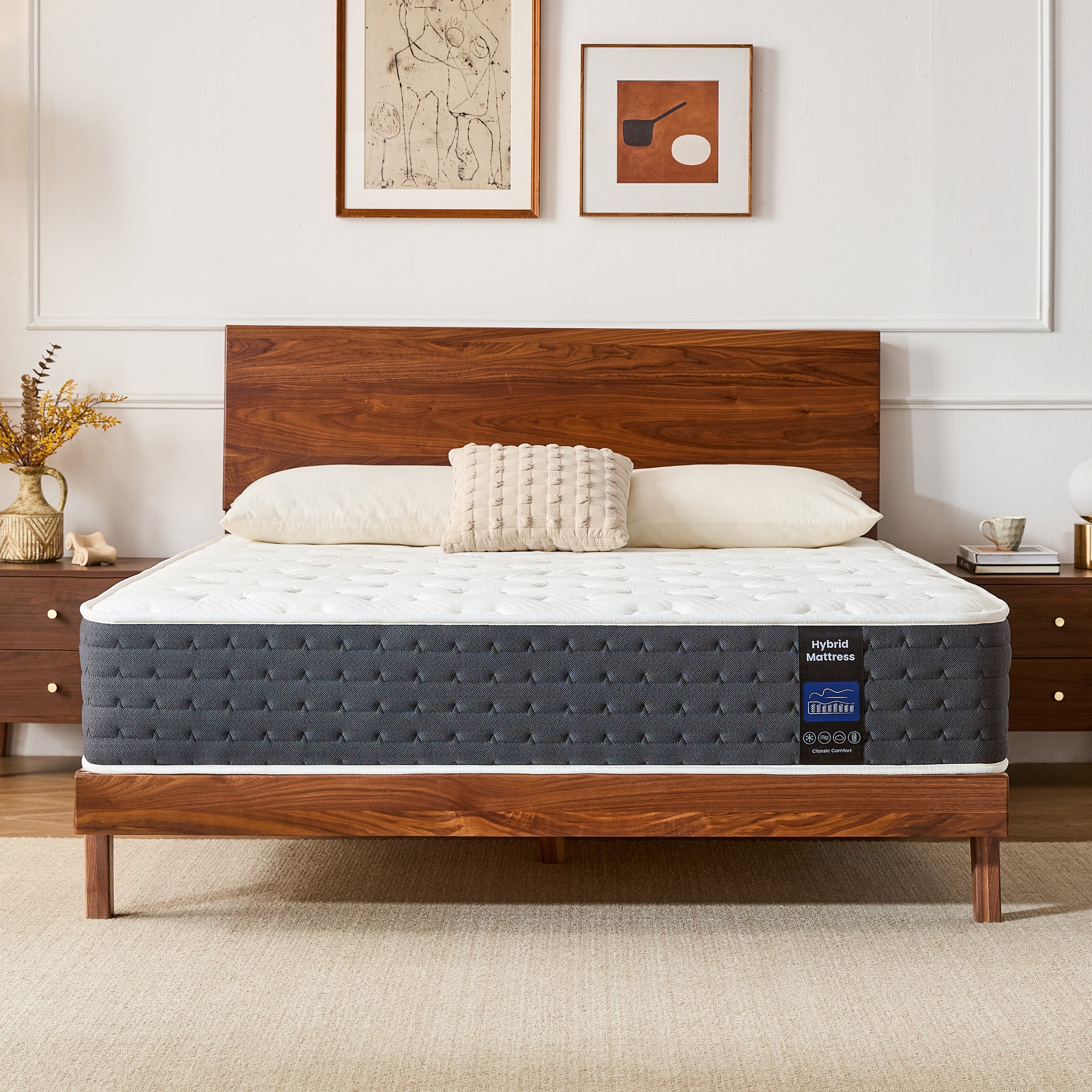 Inofia 10" & 11" Original Comfort Cooling Memory Foam Hybrid Marress