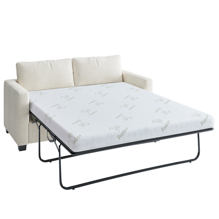 Inofia 4.5 Inch Sofa Bed Mattress with Ultra Soft Removable Cover for Couch Beds (Sofa Not Included)