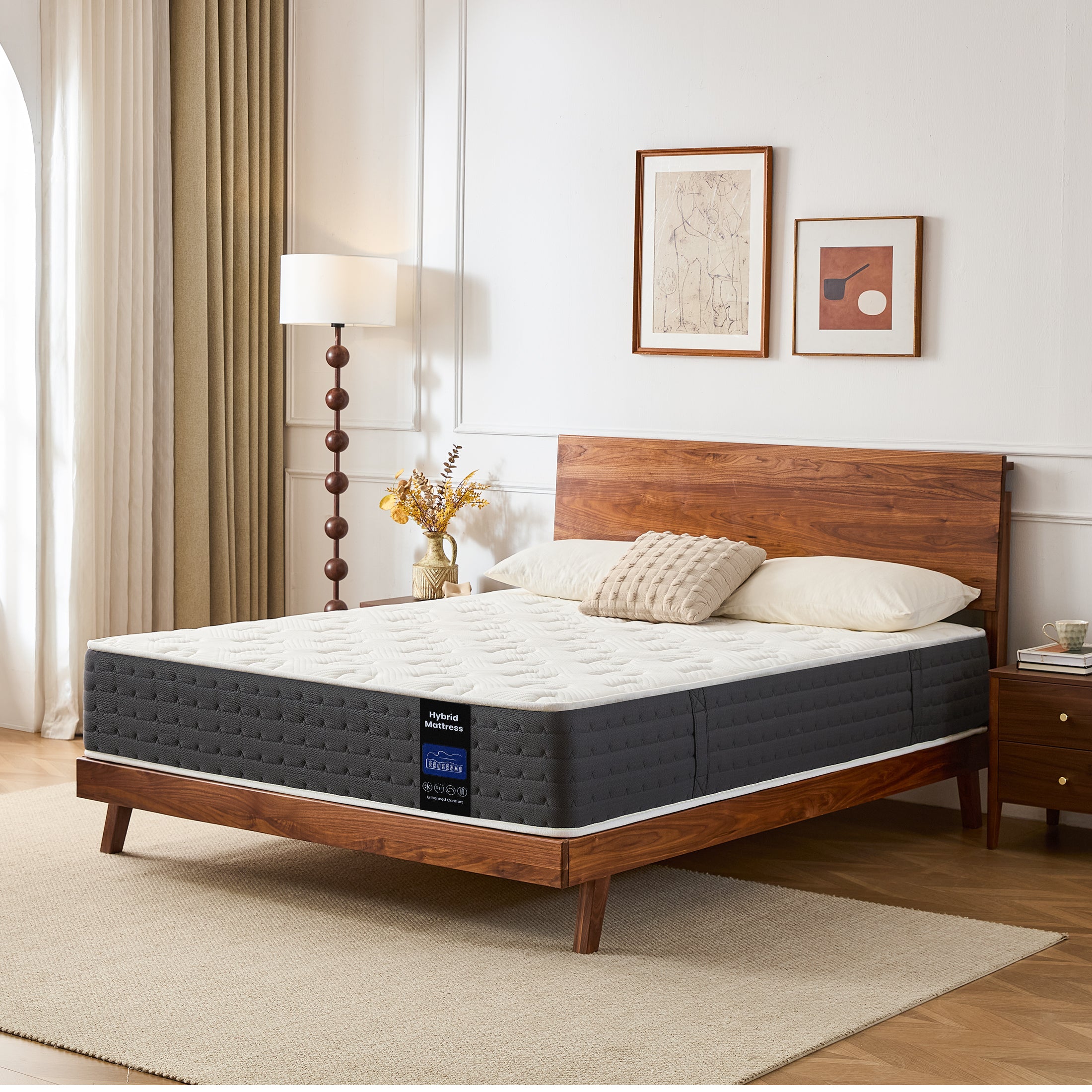 Inofia 10" & 11" Original Comfort Cooling Memory Foam Hybrid Marress