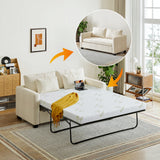 Inofia 4.5 Inch Sofa Bed Mattress with Ultra Soft Removable Cover for Couch Beds (Sofa Not Included)