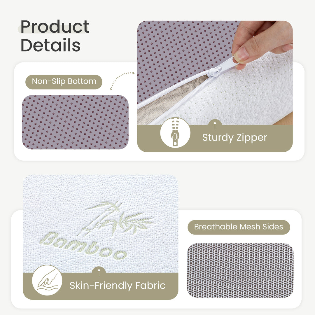 Inofia Folding Mattress, 6 Inch Trifold Memory Foam Mattress with Ultra Soft Removable Cover