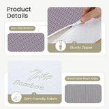 Inofia Folding Mattress, 6 Inch Trifold Memory Foam Mattress with Ultra Soft Removable Cover