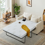 Inofia 4.5 Inch Sofa Bed Mattress with Ultra Soft Removable Cover for Couch Beds (Sofa Not Included)