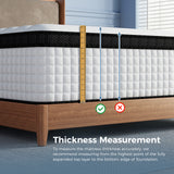 Inofia 10&12&14 Inch Luxury Innerspring and Memory Foam Hybrid Mattress