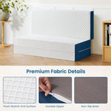Inofia 6 Inch Folding Mattress with Removable Cover Portable Floor Guest Bed for RV, Camping