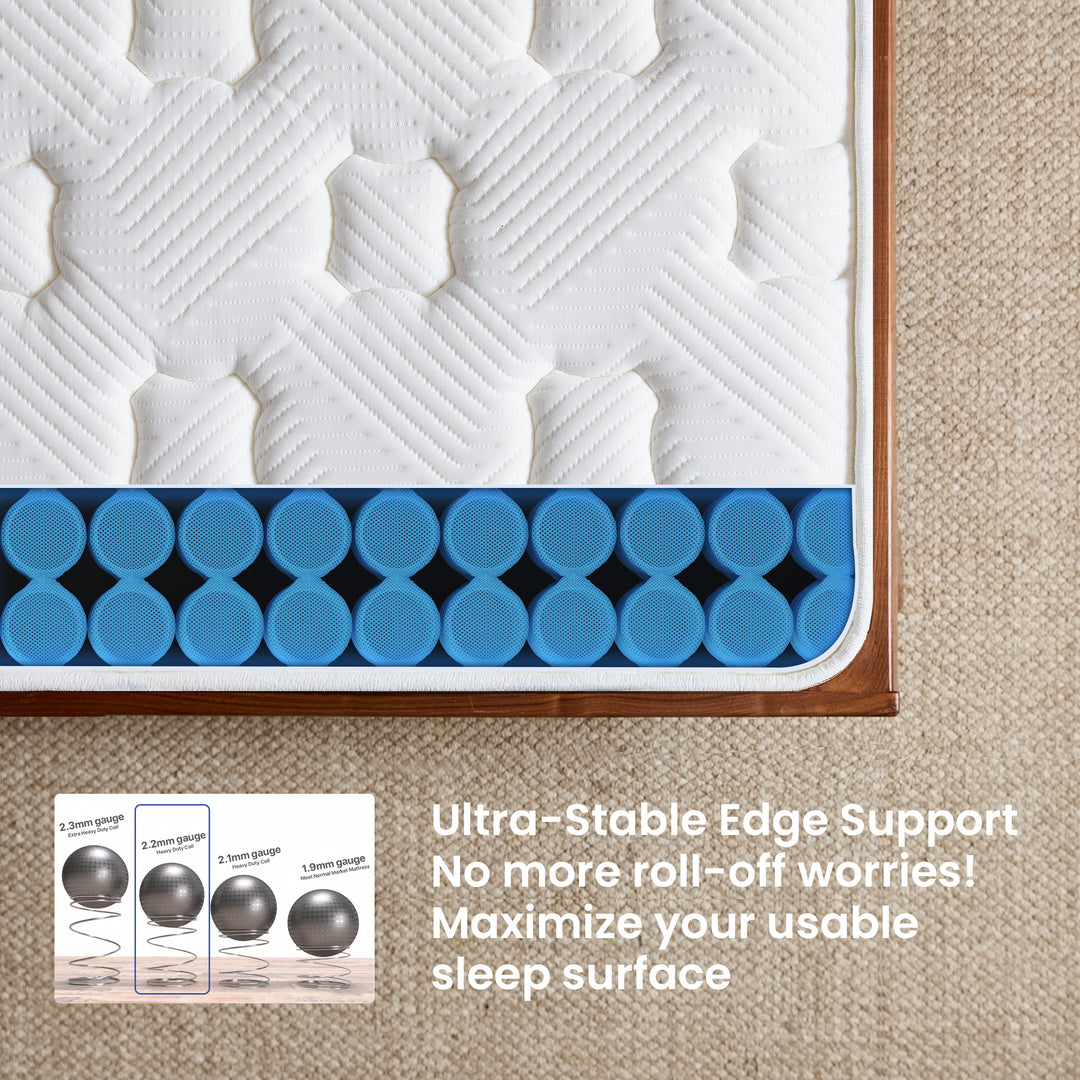 Inofia 10" &amp; 11" Original Comfort Cooling Memory Foam Hybrid Marress