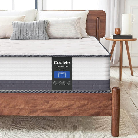 Coolvie 10 Inch Gel Memory Foam Hybrid Mattress