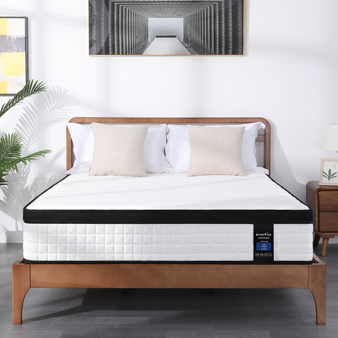 Inofia 10&12 Inch Luxury Innerspring and Memory Foam Hybrid Mattress