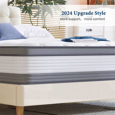 Coolvie 12 Inch Gel Memory Foam Hybrid Mattress| Inofia