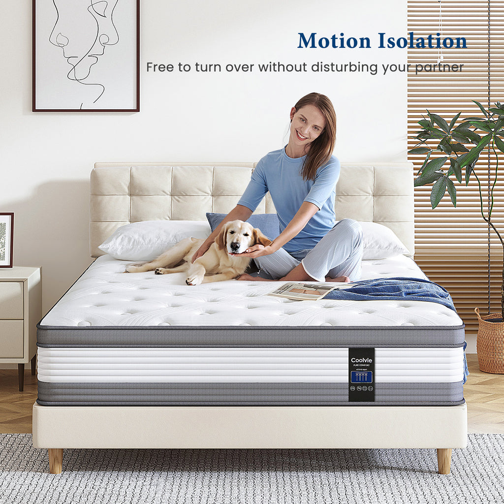 Coolvie 12 Inch Gel Memory Foam Hybrid Mattress| Inofia